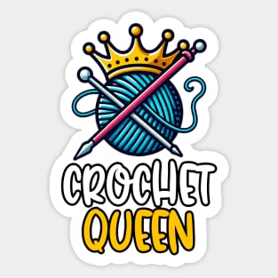 Crochet Queen Sticker